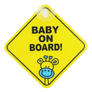 Baby Na Palube Značky Baby Palube Znamenie Reflexná Nálepka Na Auto Dieťa V Aute Nálepky Na Okno Nárazníka Bezpečnostné Výstražné Nálepky Obrázok